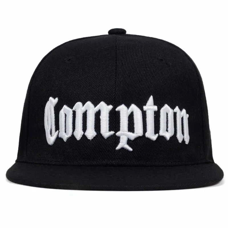 COMPTON embroidery Baseball Cap Hip Hop Snapback caps flat fashion sport Hat For Unisex Adjustable dad hats