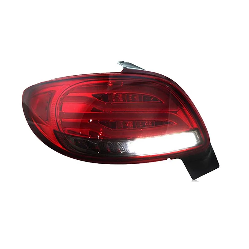 1 Pair LED Rear Tail Lights Cover For Peugeot 206 2004 2005 2006 2007 2008 206CC Stop Brake Turn Signal Lamp Car Accessories