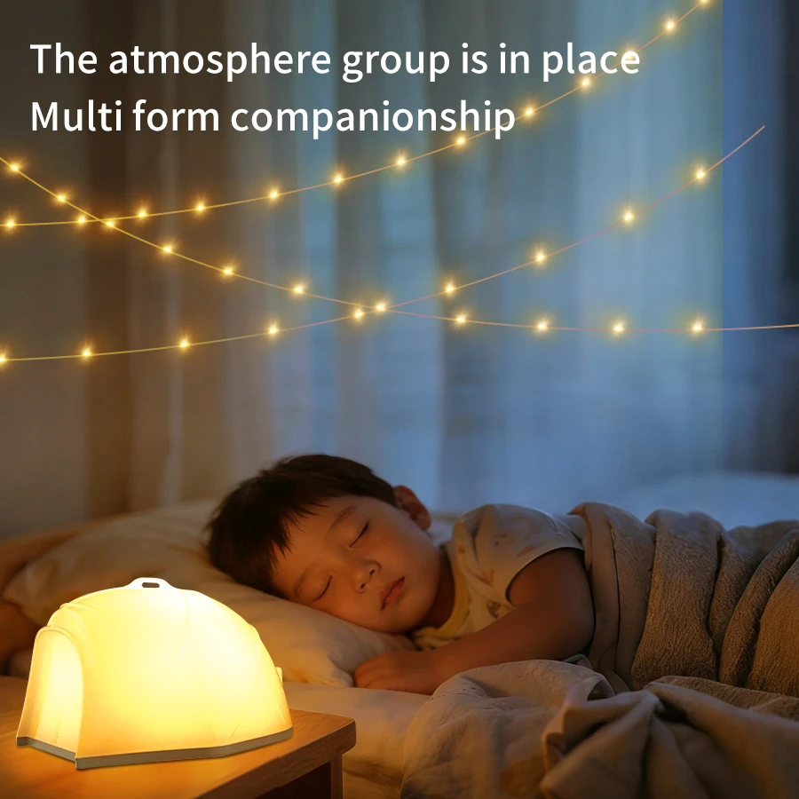 USB Charging LED Outdoor Camping Light 10M Colorful Tape Measure Light Portable Camping Tent Atmosphere Light Outdoor gadgets