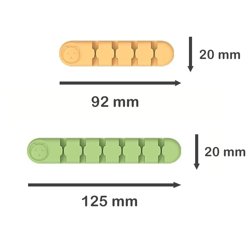 Organizadores cabo bonito com clipes, Desktop Cord Management, escritório e casa, 1 PC