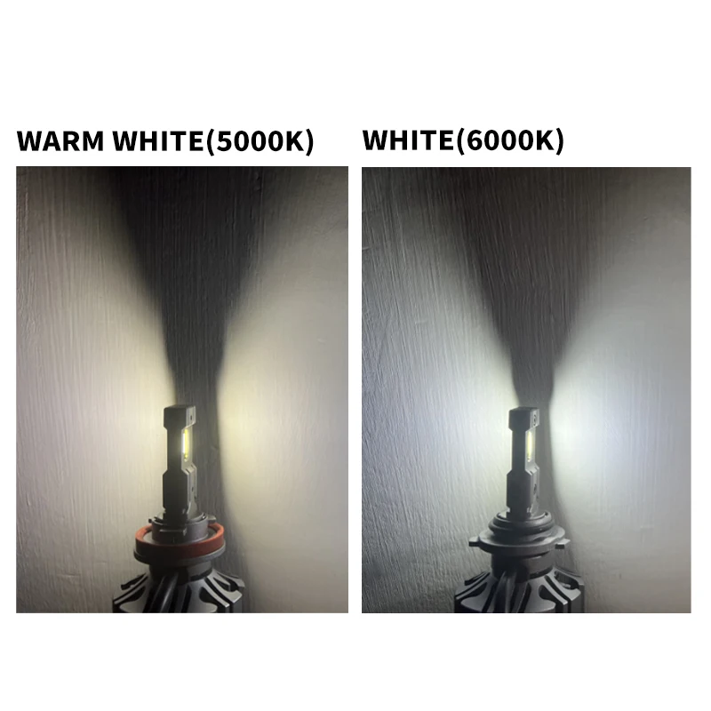 DAWNKNIGHT S5 S6 H8 H11 HB4 9006 PSX24W H16 PTF Fanless Led Car Fog Light Bulb 60W 12V 6000K Canbus Auto Led Headlight Lamp
