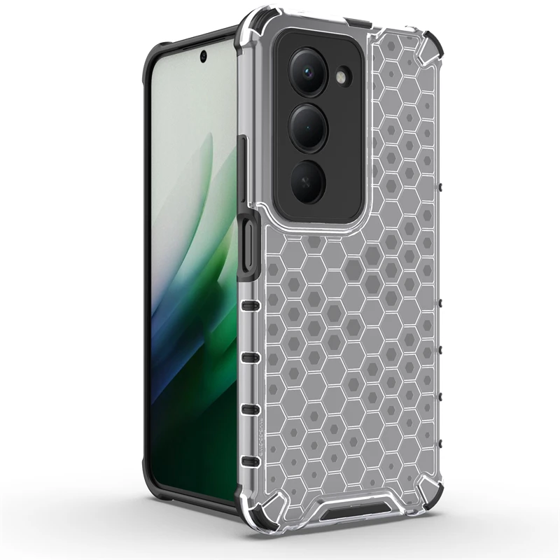 Stoßfeste Handyhülle für Xiaomi Poco M8S Anti-Klopf-Wabenschutz-PC Transparente Rückseite Hülle für Poco M8S Hülle für Poco M8S 5G.