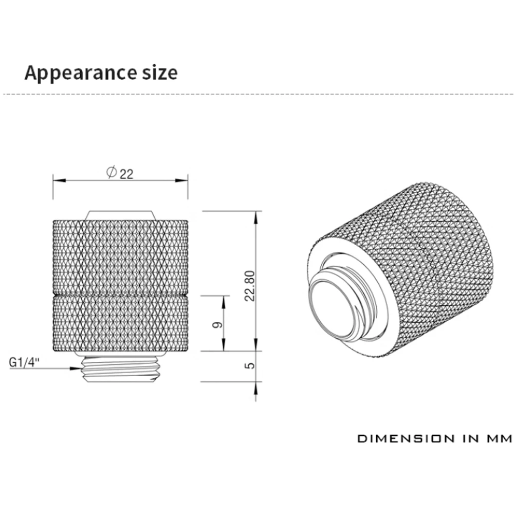 OD16mm Server EPDM Tube การกระจายความร้อนอุปกรณ์เหมาะสําหรับ (ID3/8-OD1/2) EPDM Soft Tubes Barrow MOD TXKN-3/8 H01