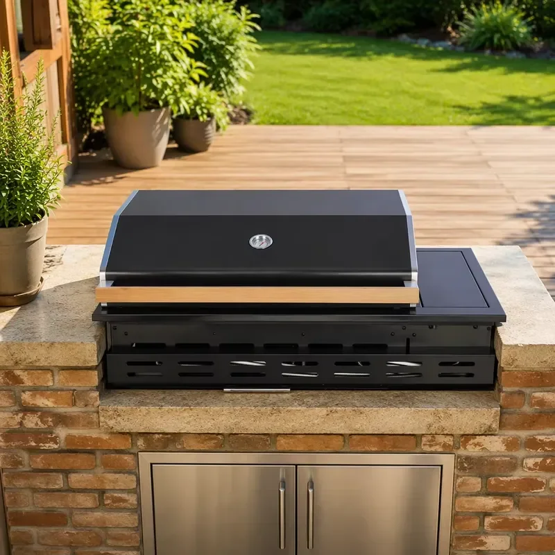 Modern Premium Luxurious Tabletop Charcoal Grill Portable BBQ for Football Fan Zone Parties Outdoor Camping Picnic Garden