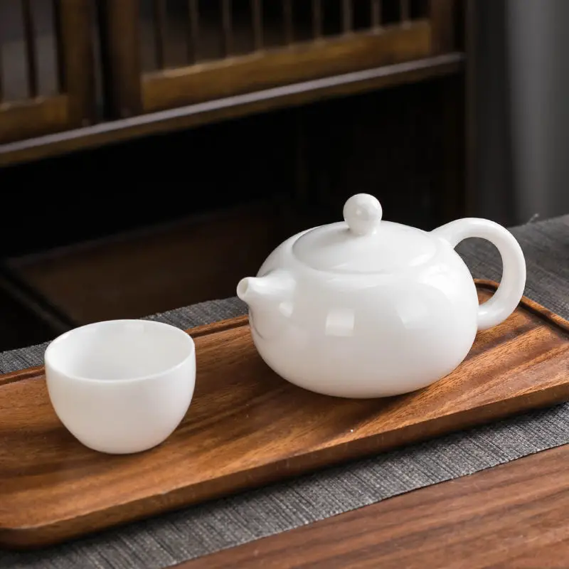 

Teapot Tea Infuser Teaware Set Tureen Kettle Matcha Chinese Green Puer White Kung Fu Ceramic Chawan 200ml