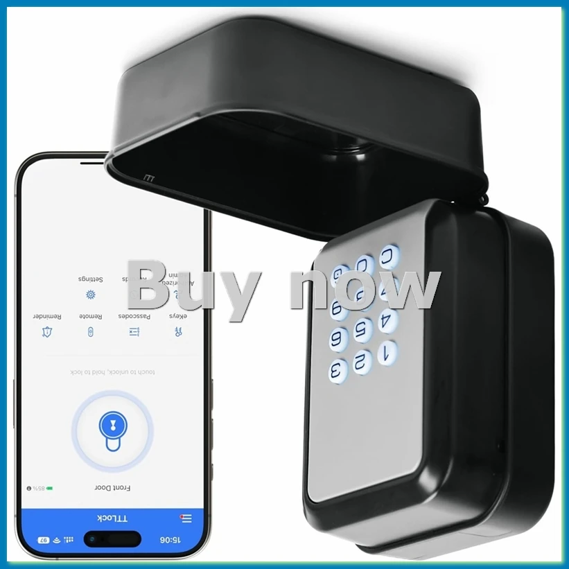 Smart Key Lock Box Electronic Bluetooth Lock Box with APP Control and PIN Code Type,for -Real Estate Agent Office-A55K
