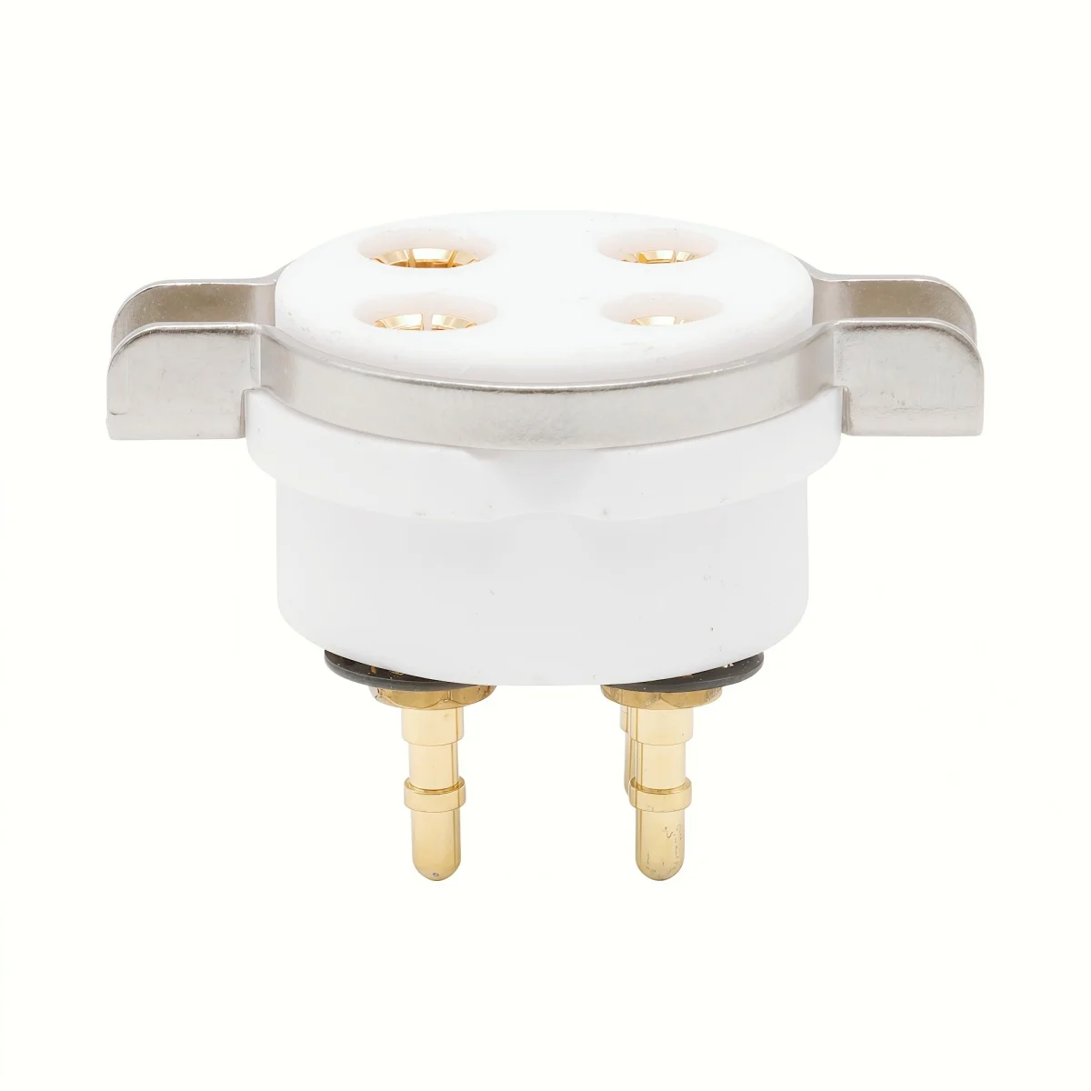 GD-PARTS 2PCS 4pin Ceramic Tube Socket Valve Base For 2A3 300B PX4 5Z3P 5U4G 274A 45 71 Vintage Amplifier DIY Gold Plated