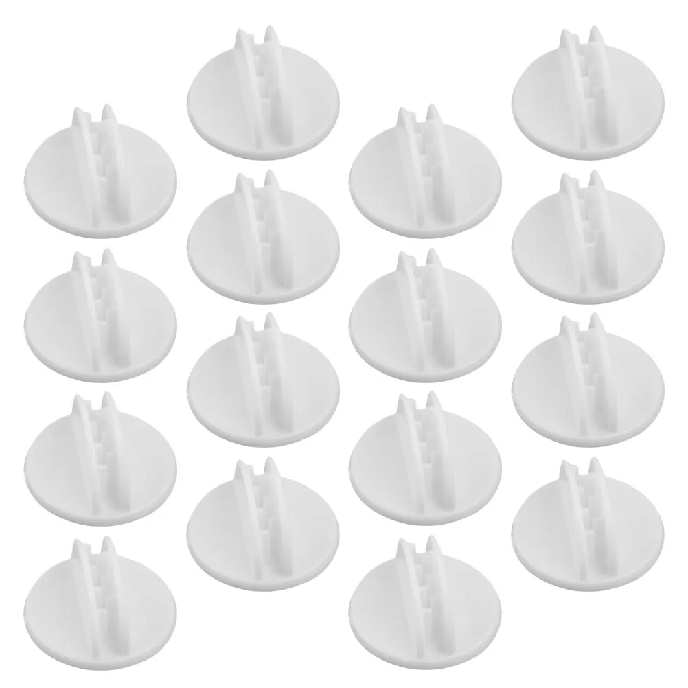 25Pcs Plastic Sign Clips Adhesive Base Rotatable Tag Holder for Store Shelves Restaurants Exhibitions Wedding Table Numbers Food view 4