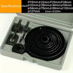 Plastic Boxed Hole Saw Gypsum Board Hole Opener, Ceiling Eyelash Set (8pcs/11pcs/16pcs) Max Cutting Depth 3mm