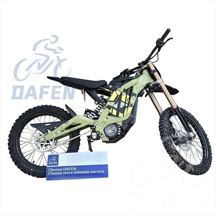 Electric Motorcycle Carbon Fiber Frame Light-Weight Off-Road EMoto For Light Be 8000W 60V 75KM Max Speed 70KM Endurance
