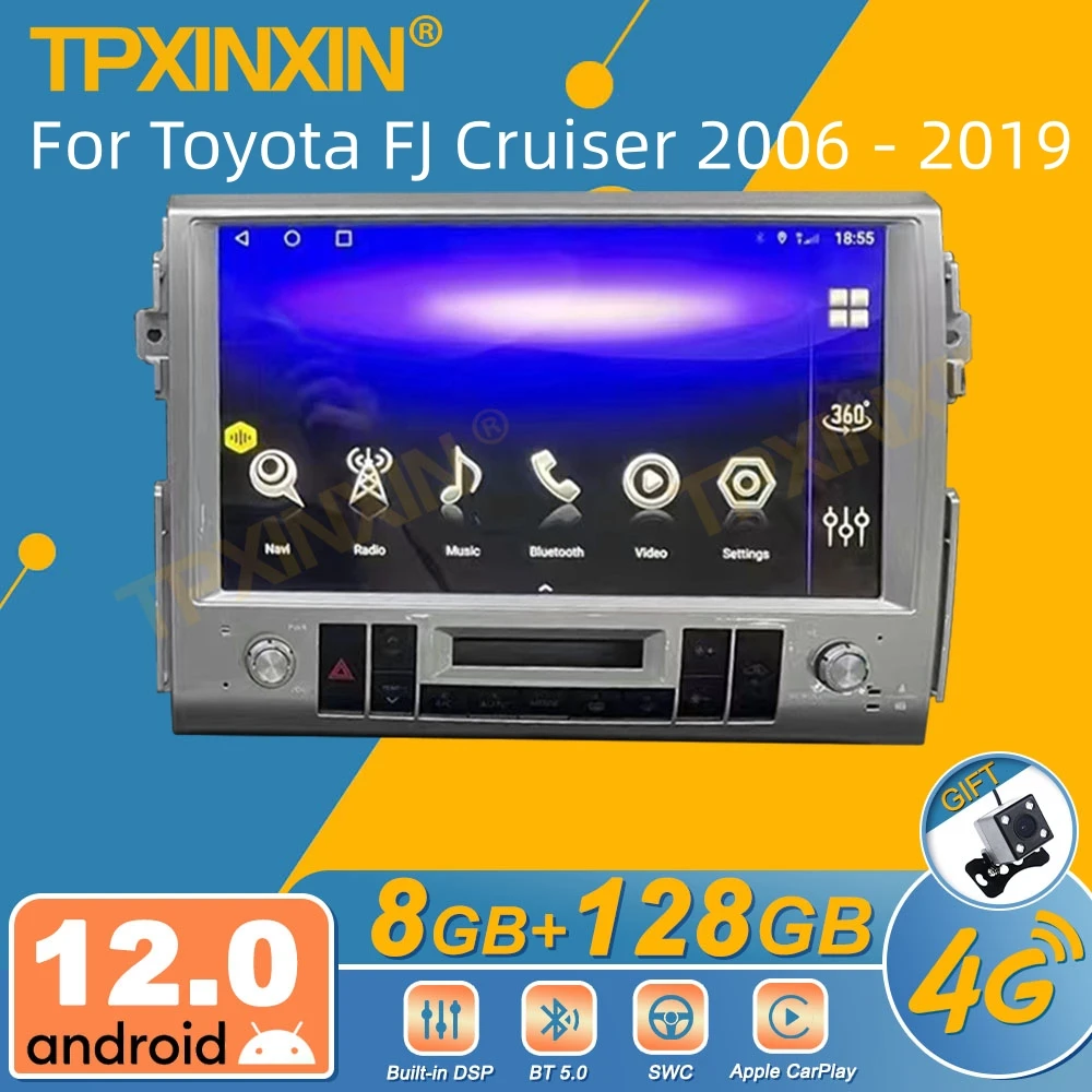 For Toyota FJ Cruiser 2006 - 2019 Android Car Radio Multimedia Video Player Wireless Carplay Autoradio Stereo GPS Navi Head Unit