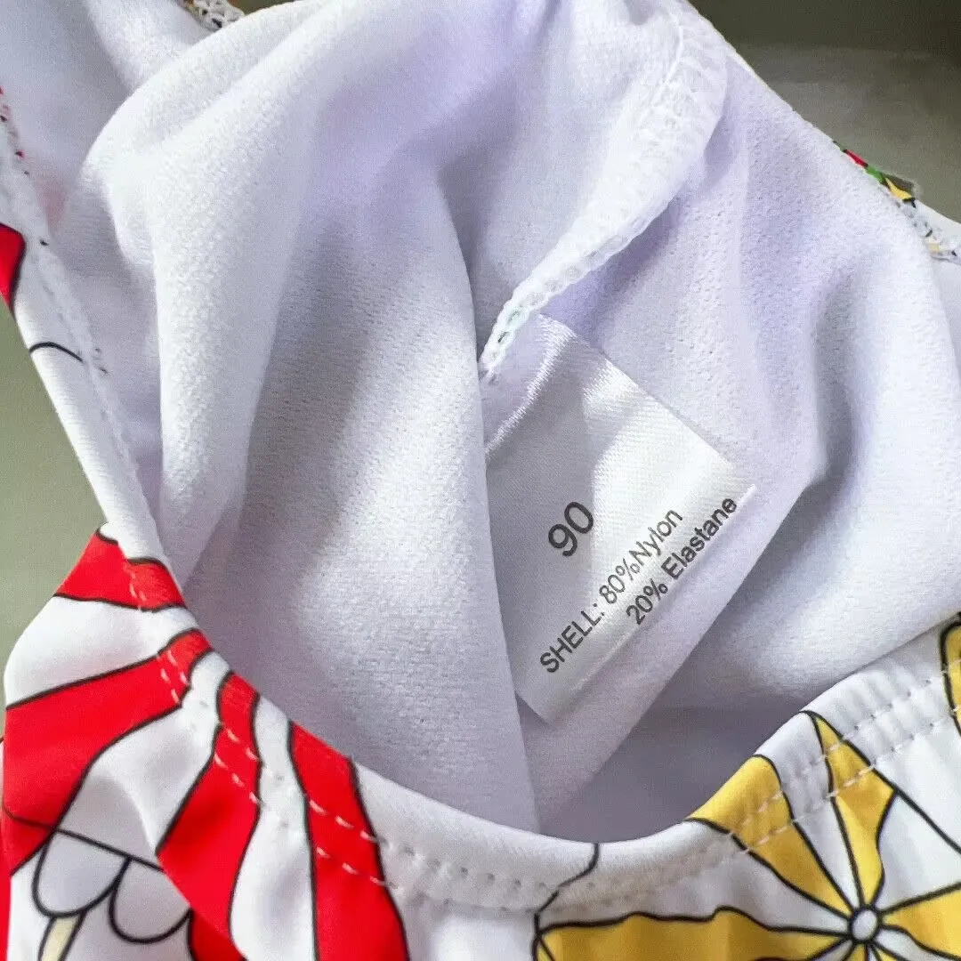 ملابس سباحة جديدة للفتيات لعام 2025 ملابس سباحة للأطفال مطبوعة بالكامل ملابس سباحة راقية للبيع بالجملة