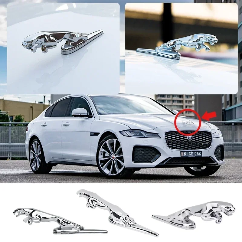 

Zinc Alloy Car Front Hood Emblem Bonnet Label Badge For Jaguar XE E-Pace XJ XF C-X16 V12 XJL F-TYPE Guitar Auto Accessories