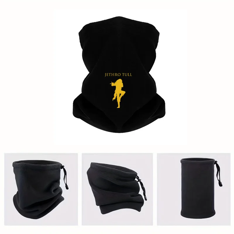 Silhouette figure playing flute. Pose Men Windproof Scarf Mask Neck Gaiter Hat Women cap Headgear Outdoor Keep Warm Winter Multi