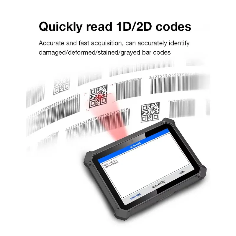8GB+256GB Serial Port  12.0 10inch 1920*1200 Touch Screen Industrial Tablet for Vehicle Inspection