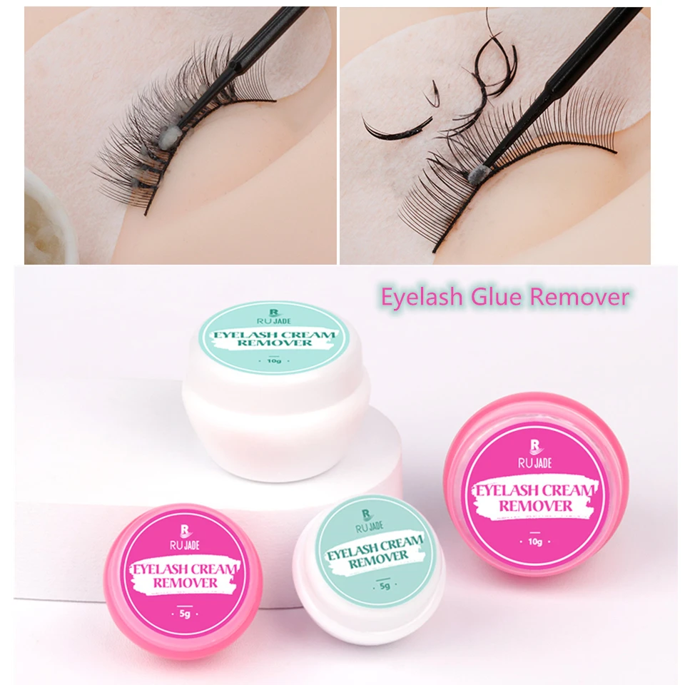 Fast Cleaning False Eyelash Glue Cream Remover Non Irritating Grafting Eyelash Extension Adhesive Gel Remover for Makeup Tools