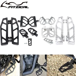 Motorcycle Footrest Pedals Foot Pegs Black/Chrome Floorboard Shifter Peg For Harley Softail FL Dyna FLD Touring Road King Glide