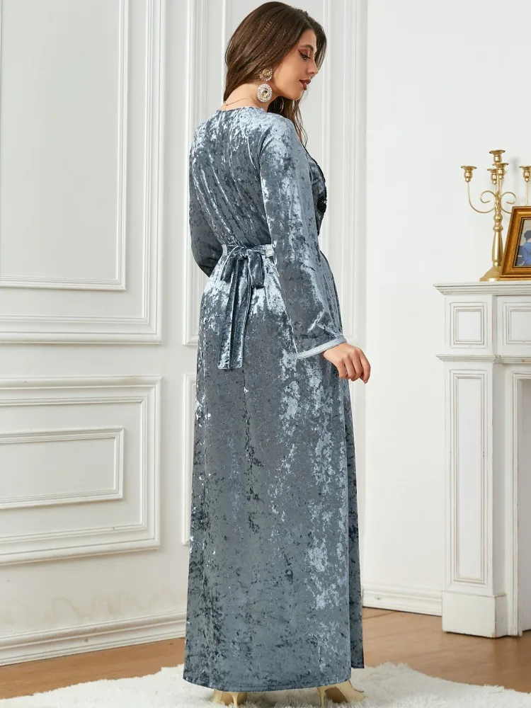 Ramadan Eid Abaya Dubai African Dresses For Women Muslim Turkey Islam Jalabiya Hijab Dress Kebaya Robe Femme Musulmane Kaftans