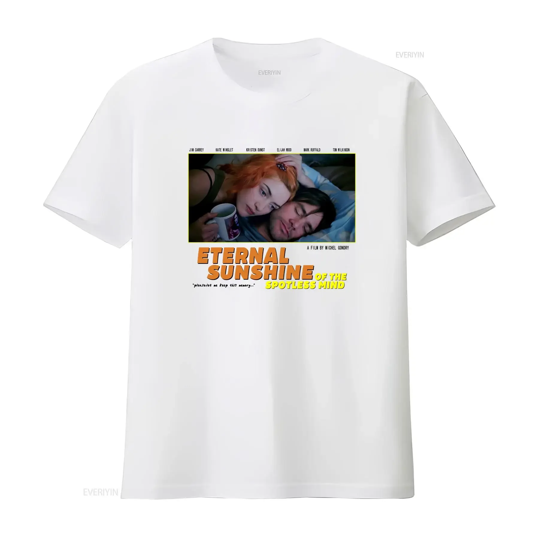 Eternal Sunshine of the Spotless Mind Movie Vintage Retro Washed T Shirt for Lovers Jim Carrey vintage Washed graphic Casual