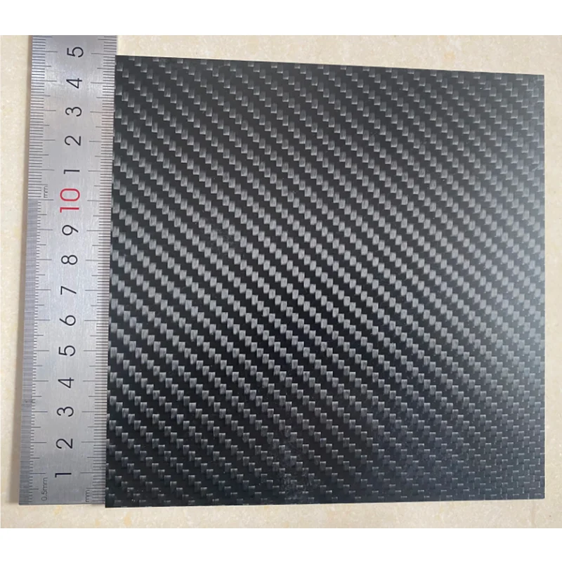 

150MM X 150MM Glossy Surface 3K Carbon Fiber Sheet Plate Panel 0.25mm to 6mm High Composite Hardness RC Model