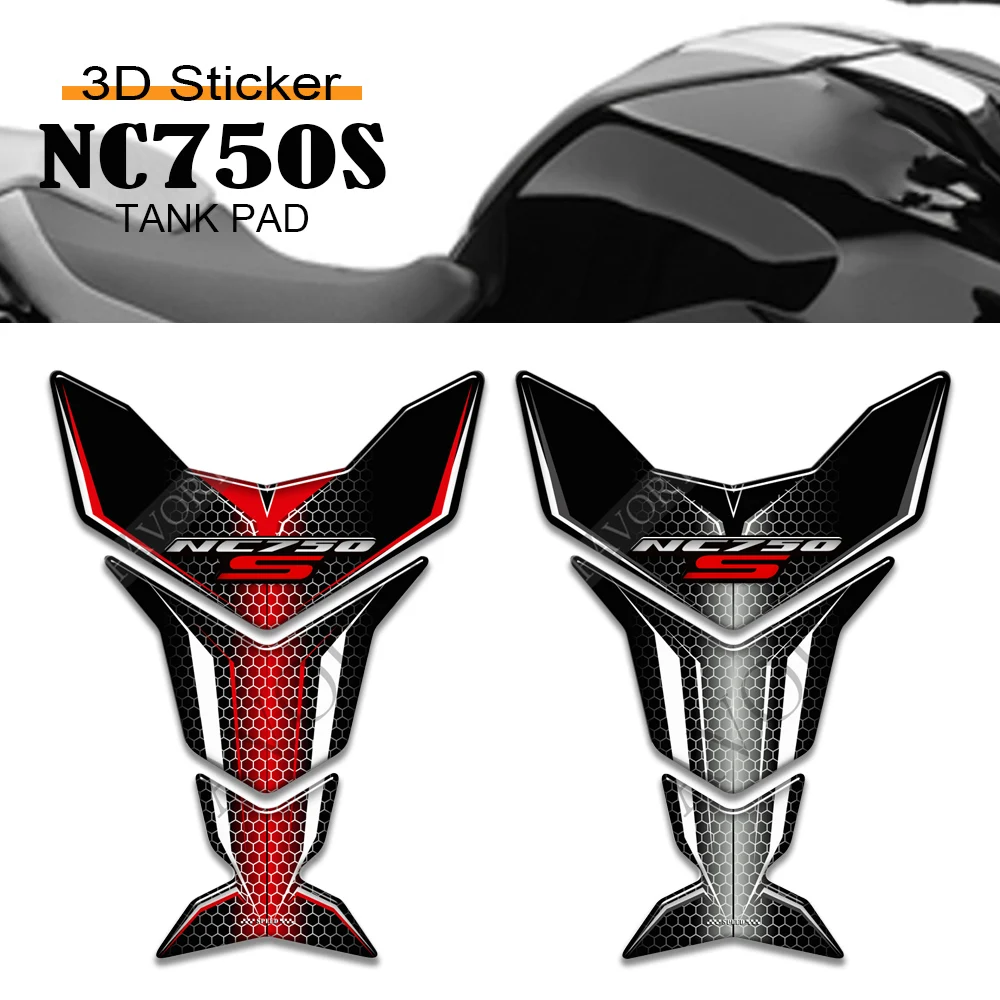 For Honda NC 750 S NC750S Motorcycle Fuel Tank Pad Protector Stickers Decorative Decals Kit