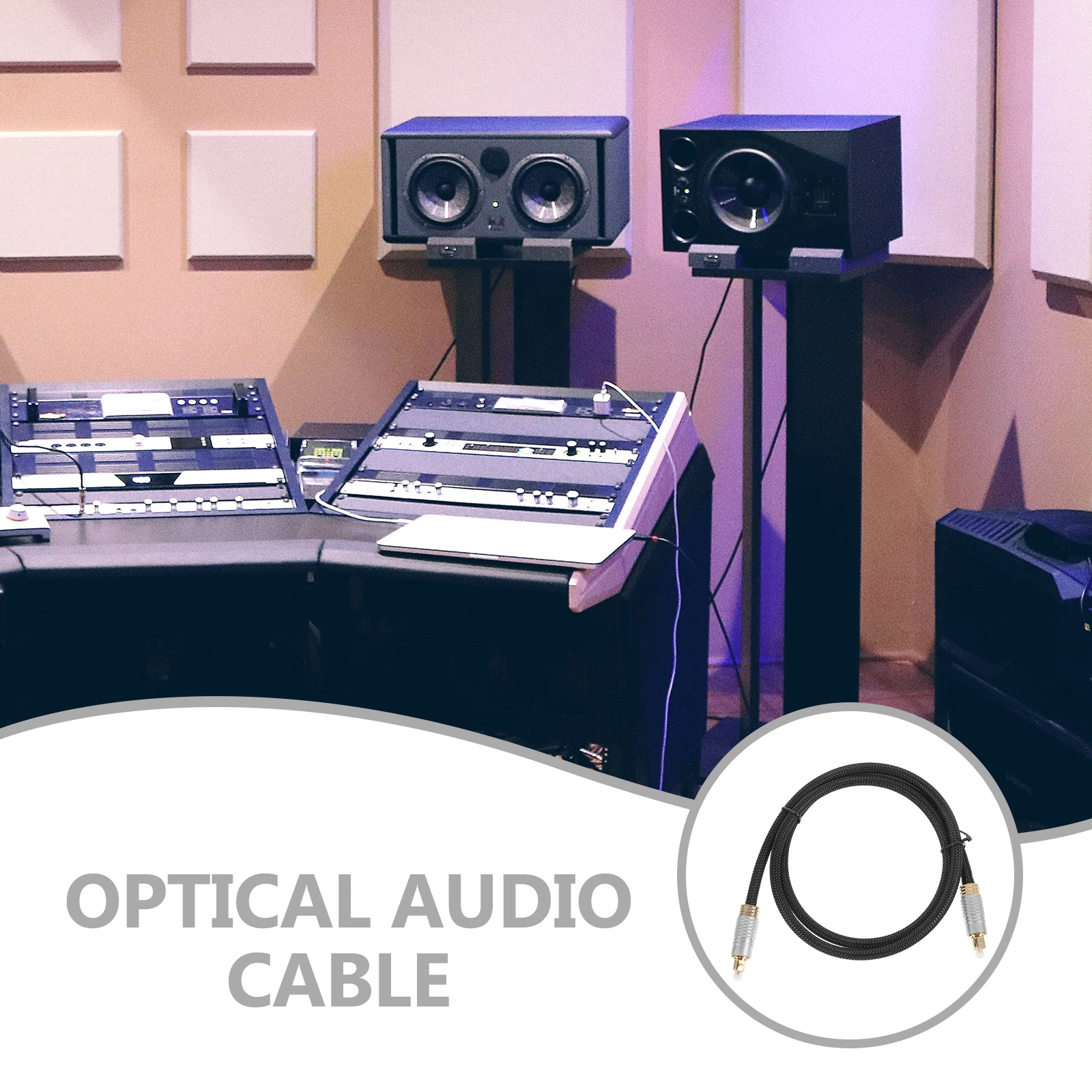 

Optical Audio Cable for Sound Bar Game Console Digital Fiber Cord Male to Public
