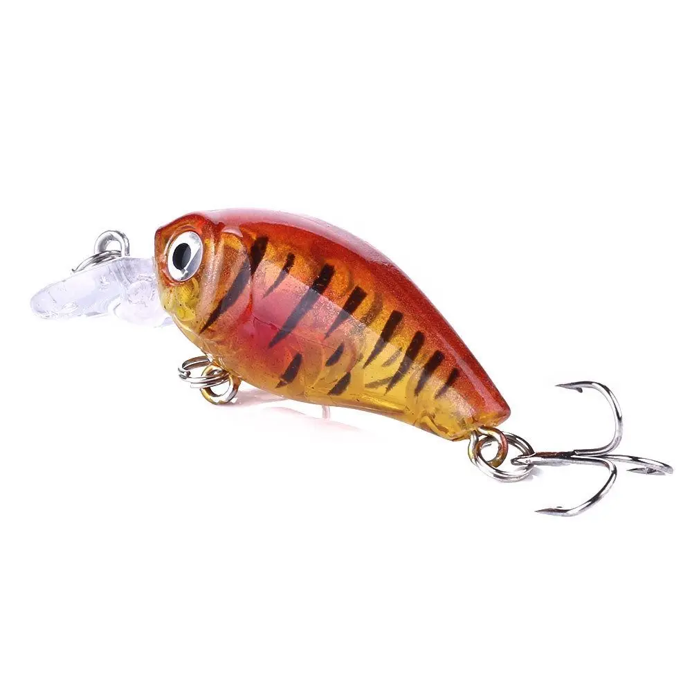 8Pcs/Box Floating Fishing Lure Micro Hard Bait Mini Size Artificial Bait Wobblers Swing Action Topwater Fishing Bait