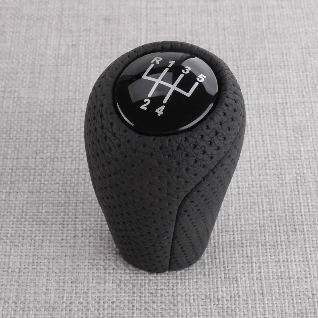 

Черная 5-скоростная ручка переключения передач из искусственной кожи, подходит для Mazda 3, 5, 6, CX7, MX5.