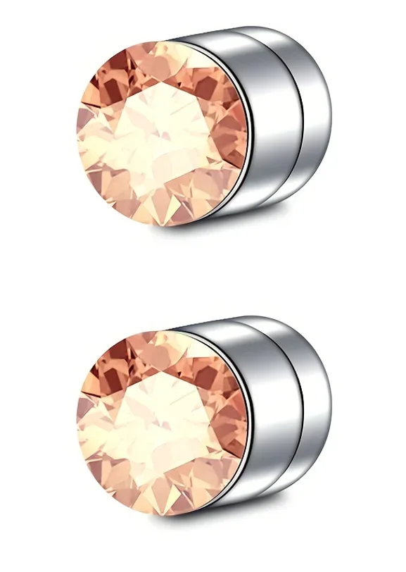 2–12 Stück einfache magnetische Nasen-Ohrstecker aus Edelstahl, 3 mm nicht durchbohrter Körperschmuck für Männer und Frauen