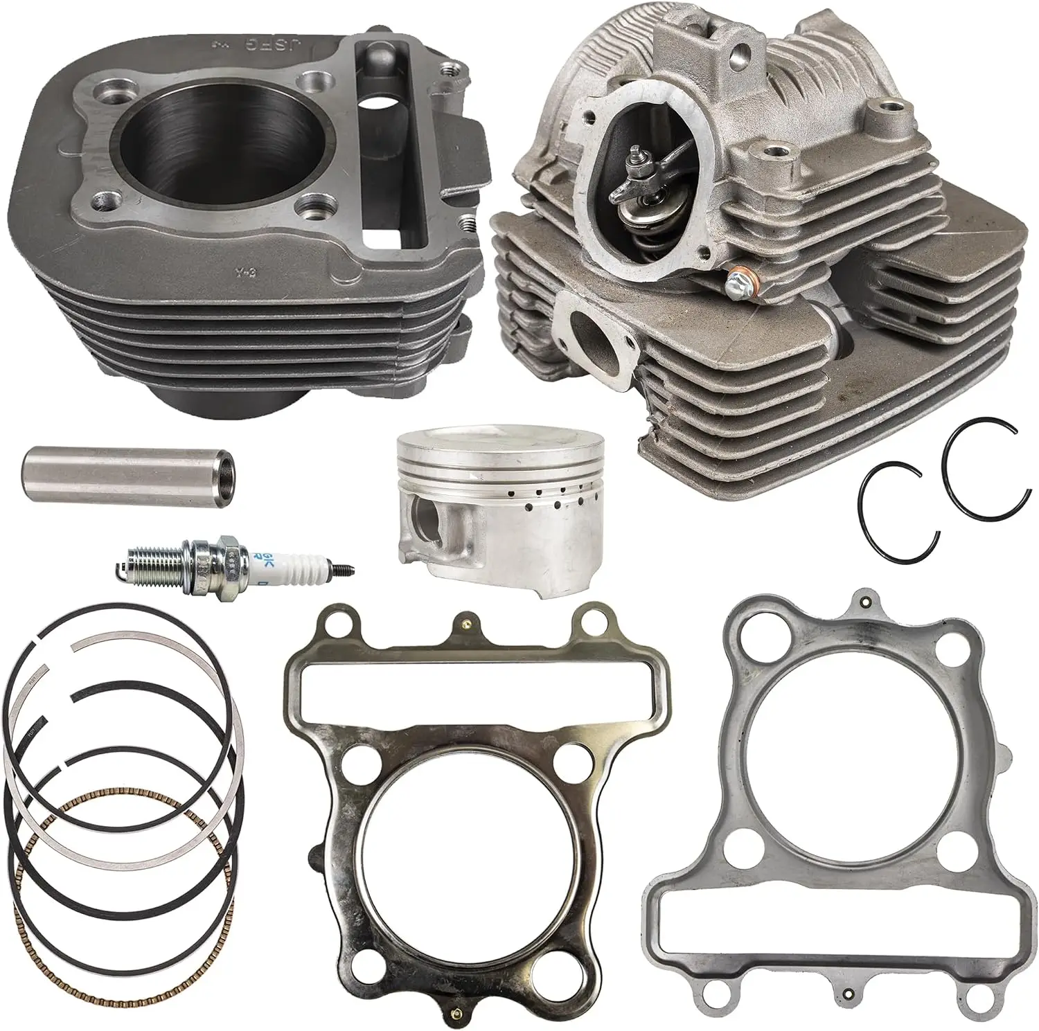 EU QUALITY Motocycle Cylinder Head Piston Gasket Top End Set for Yamaha Timberwolf Bear Tracker 250 YFM250 4BD-11101-03