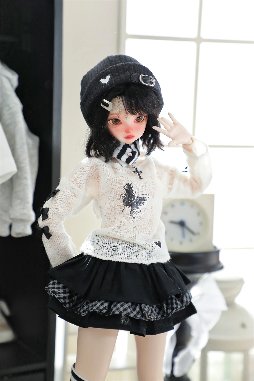 

Одежда для кукол BJD подходит для размеров 1/4, милая одежда-бабочка, комплект одежды 1/4, аксессуары для кукол (7 очков)