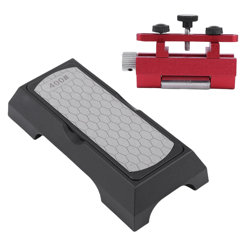 

Комплект держателей для заточки лезвий, набор двухсторонних алмазных заточных пластин, износостойкий комплект кронштейнов для точилки для ножей для строгального долота