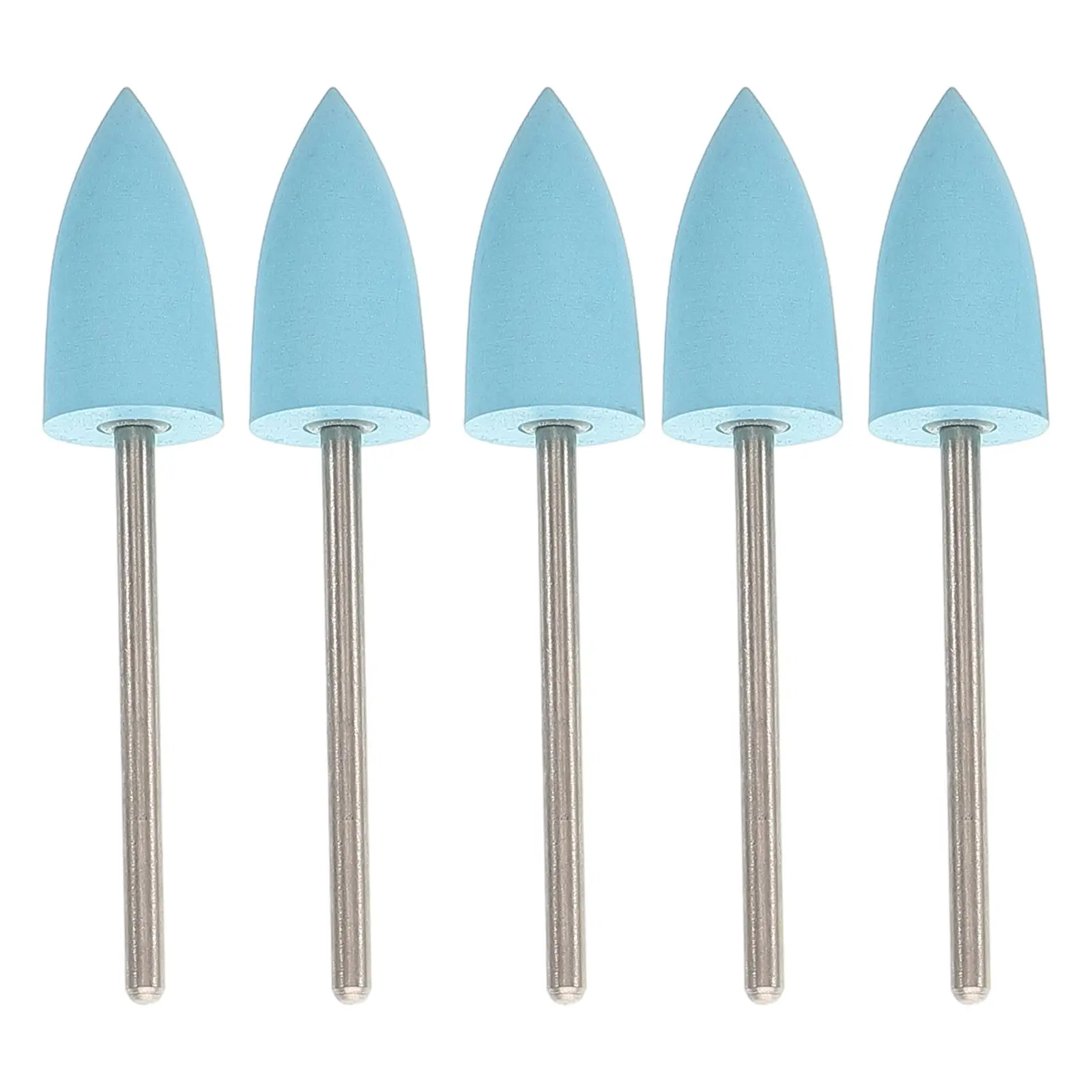 연삭 연마 매니큐어 액세서리 도구에 대 한 5pcs 비트 네일 아트 네일 드릴 비트 실리콘 공급 아크릴 손톱 실리콘