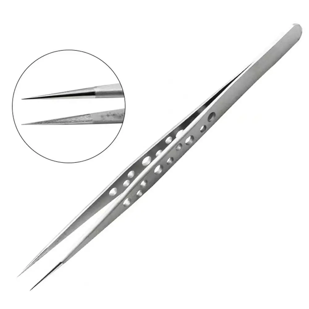 Precision Industrial Tweezers Anti-static Magnetic Stainless Steel Tweezers For Electronics Soldering Maintenance Hand Tools