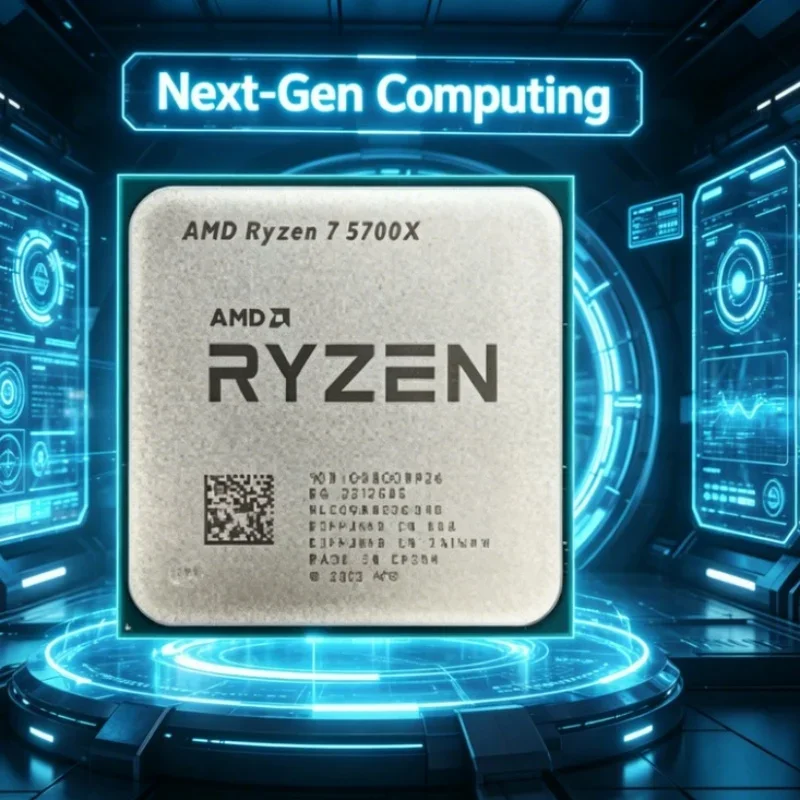 AMD Ryzen 7 5700X AM4 Platform CPU 8-Core 16-Thread 4.6GHz Boost 65W 7nm 36MB Cache Desktop Gaming Processor Without Cooler
