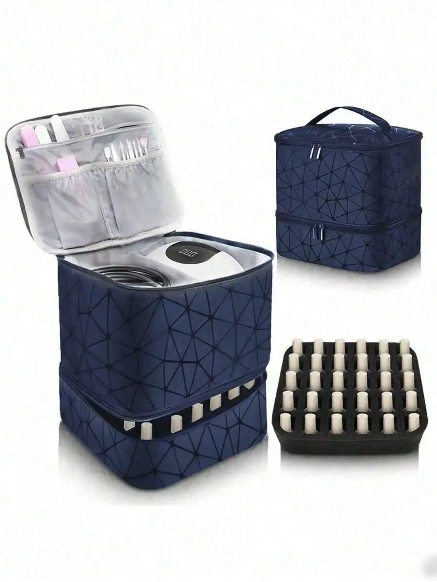

Nail Polish Makeup Case Makeup Bag Toiletry Bag Make Up Organizer Makeup Storage Cosmetic Bag For Makeup Tools Large Capacity Mu