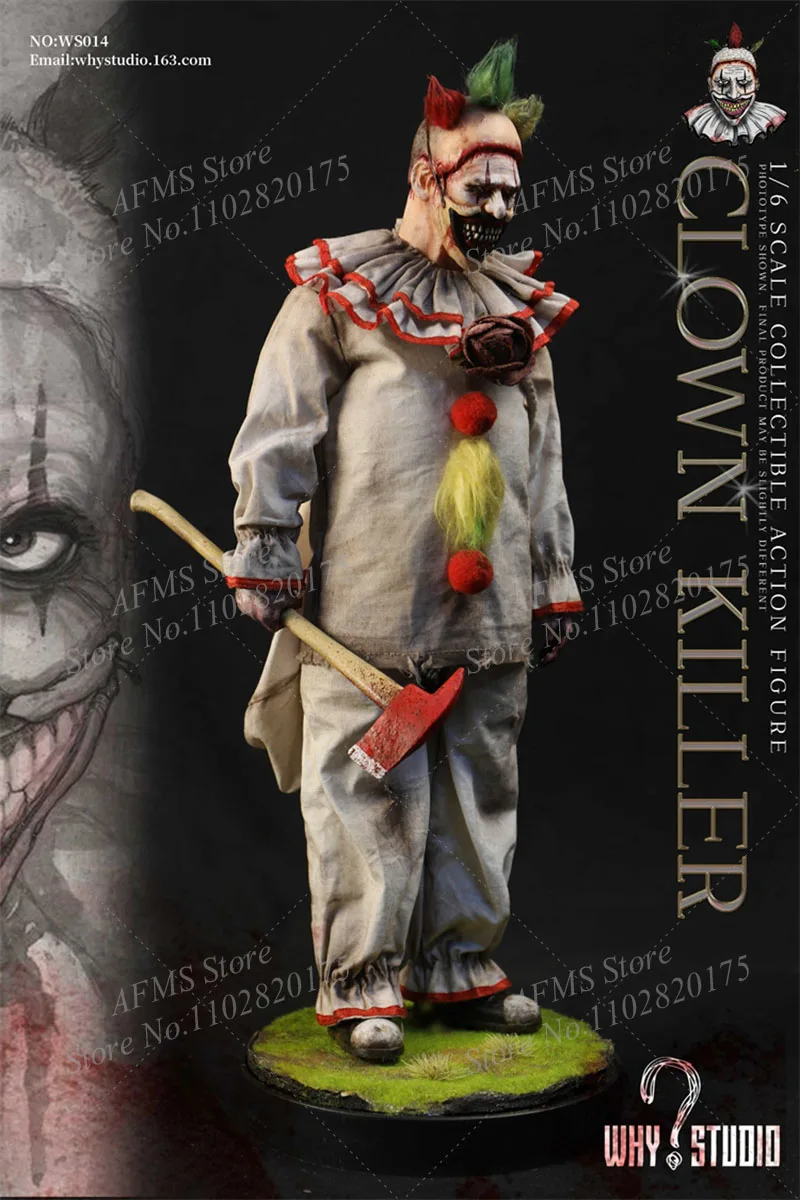 WHY STUDIO WS014 1/6 Scale Collectible Figure Clown The Batman  Horror Doll Full Set 12inch Men Soldier Action Figure Body