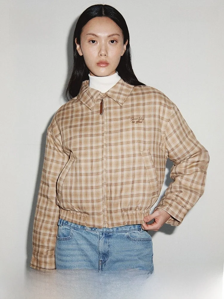 

H&M Women's Cotton Jaet Winter Barn Sle Pilot Coat Zipper Collar Commute ort Outerwear 32309 Zippered Turn-down Collar