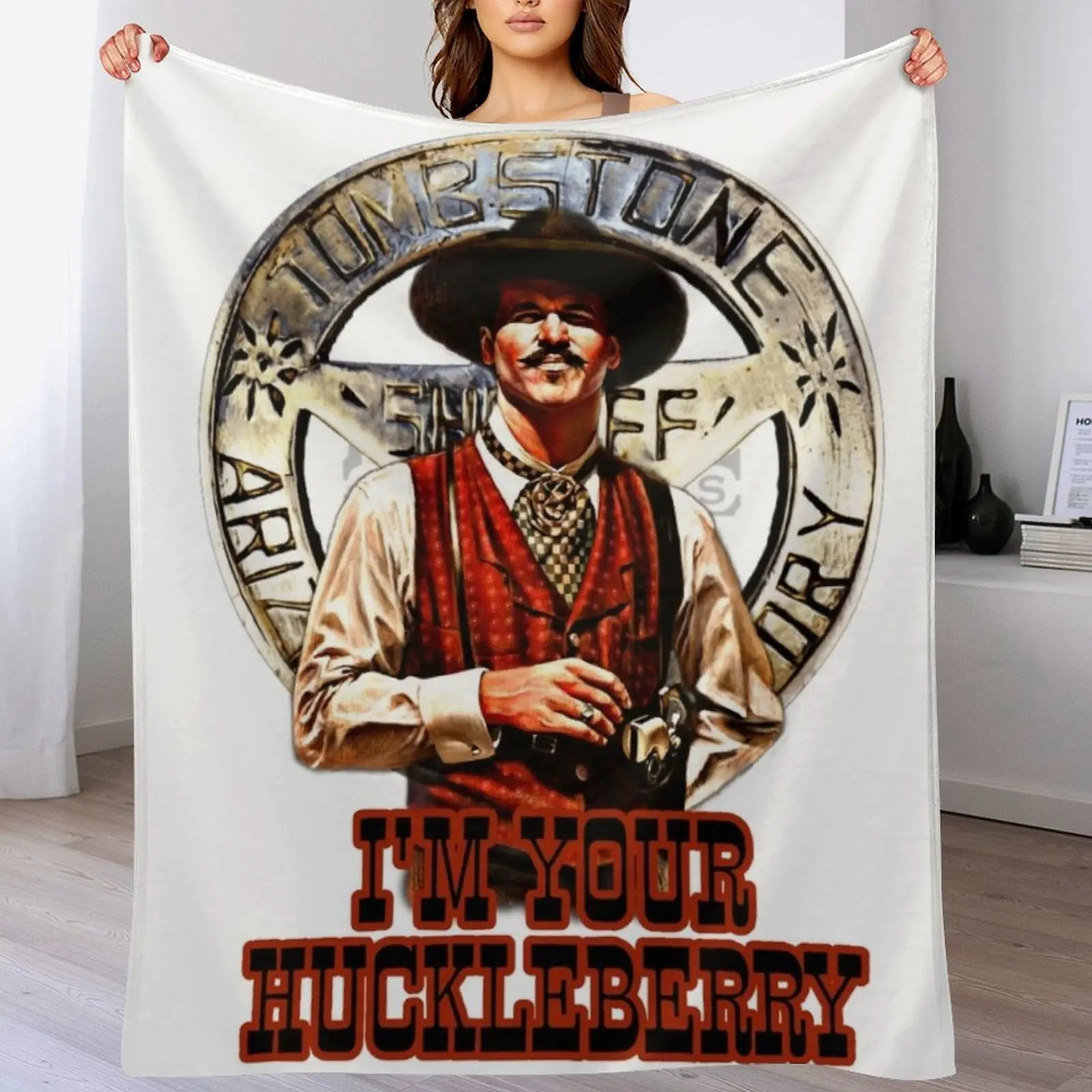 Doc Holliday Tombstone Throw Blanket Winter beds sofa bed Bed Blankets