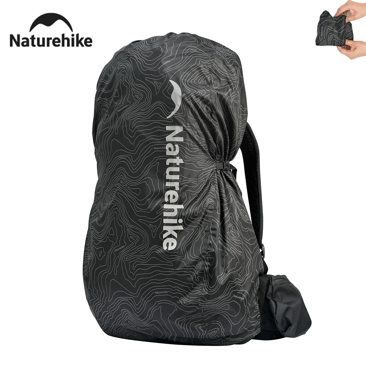 

Naturehike Кемпинговый рюкзак Непромокаемый чехол Сверхлегкий водонепроницаемый ночной отражатель Сумка 30-60 л Пылезащитный чехол Велосипедный багаж