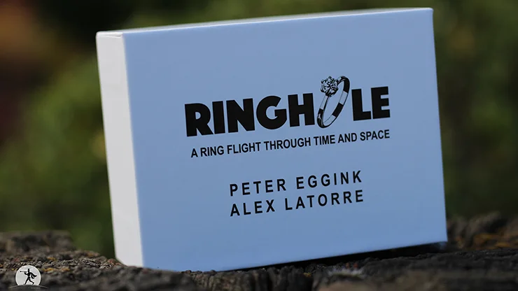 RING HOLE (Gimmicks & Online Instruction) by Peter Eggink Close Up Magic Tricks Illusions Street Magic Bar Mentalism Fun