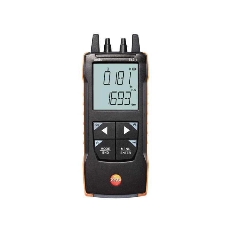 

Digital differential pressure measuring instrument with App connection TESTO 512-1