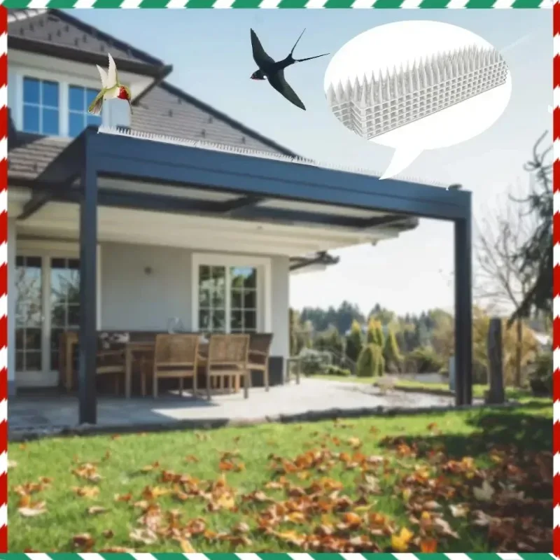 

10Pcs Plastic Bird Repeller Spikes Fence Wall Animal Repellent Cat Anti Pigeon Spikes Anti-bird Outdoor Squirrel Garden Fences