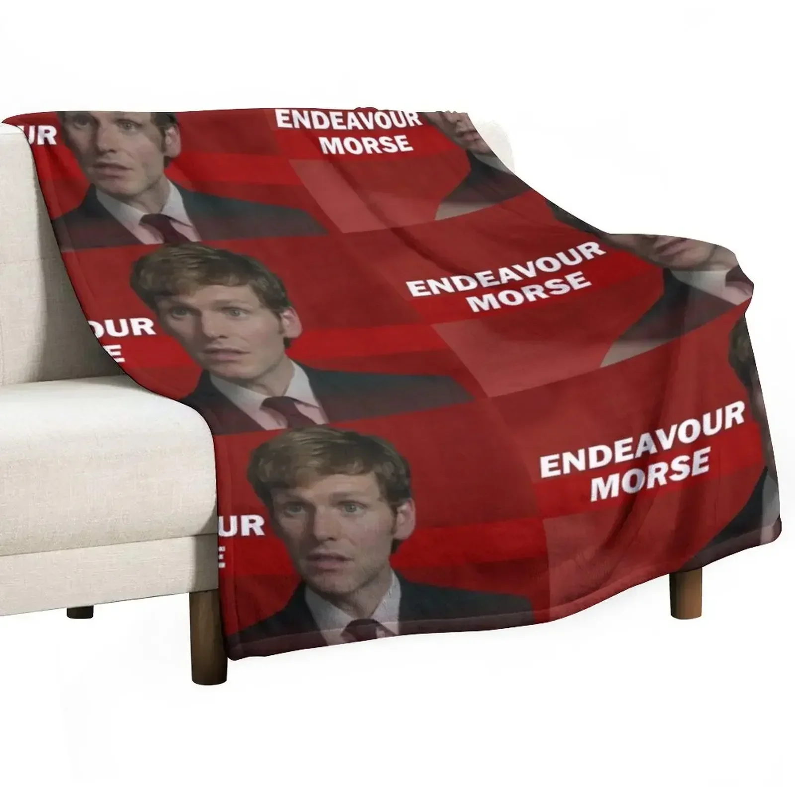 Endeavour Morse- Brooklyn 99 Intro Style Throw Blanket Vintage Bed linens Blankets