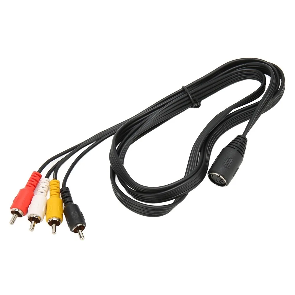 

Female to Male 5 Pin DIN to 4RCA Cable Professional 4.9ft Sound Adapter Cord Plug and Play Audio Cable Stereo Systems