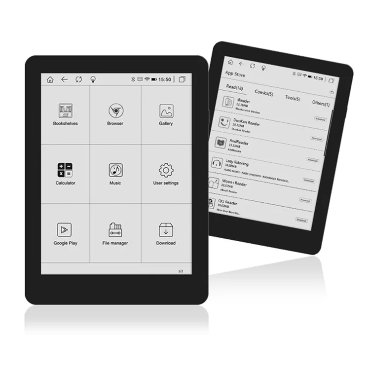 6 Inch E Ink Book viewer Android PDF Free Online Install Reading App E Ink Notebook Tablet Ebook viewer