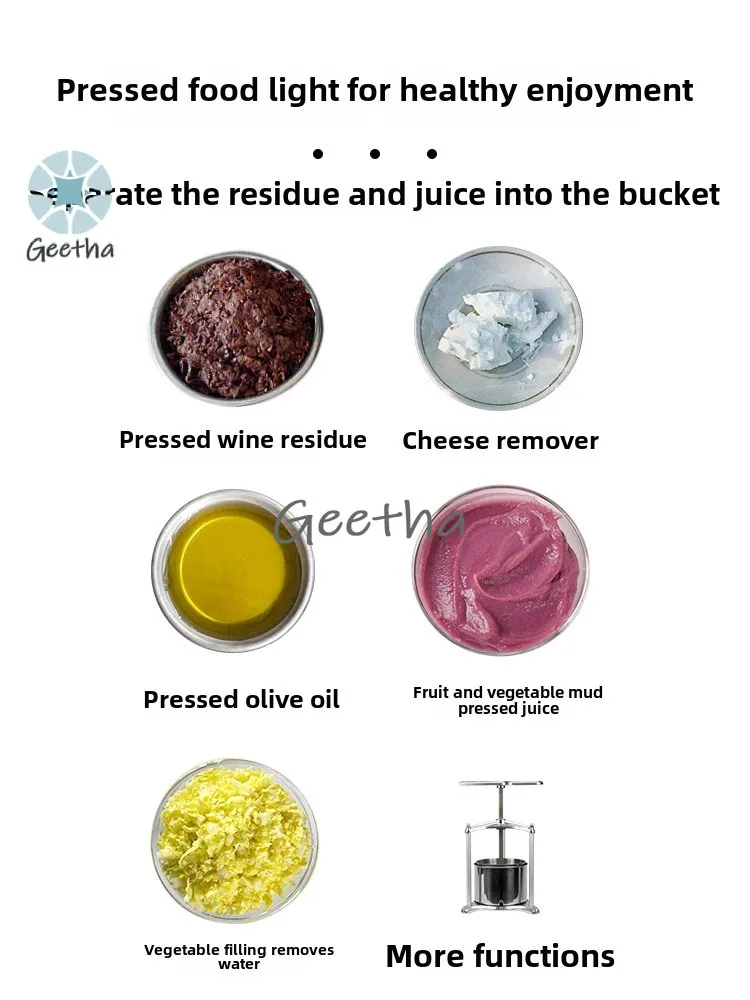 Multifunctional High-end Manual Press Wine Residue Juice Separation Physical Juicer Tool