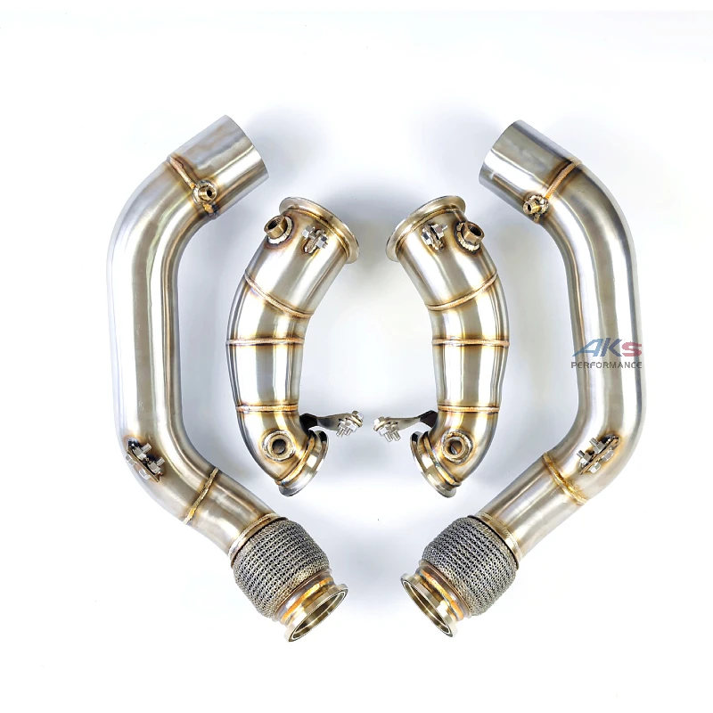Racing Catless Downpipe For BMW M5 F90 S63 Engine