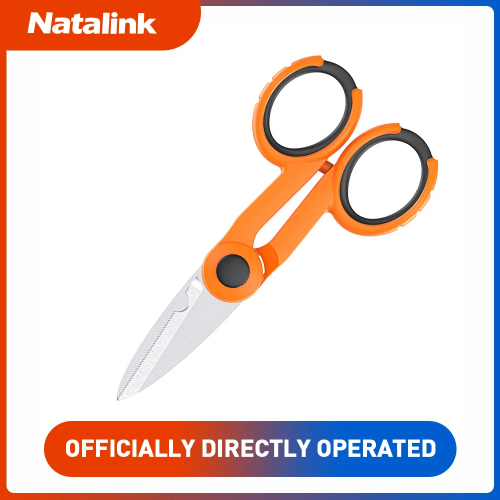 Natalink Fiber Optic Kevlar Scissors Fiber Cleaver Cutter for Jumper Wires Pigtails Optical Fiber Hand Cutting Tool