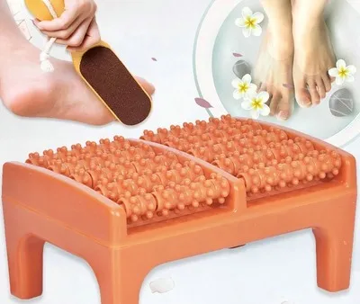 Foot sole massager roller type foot leg foot acupoint ball massager press foot pedicure tool